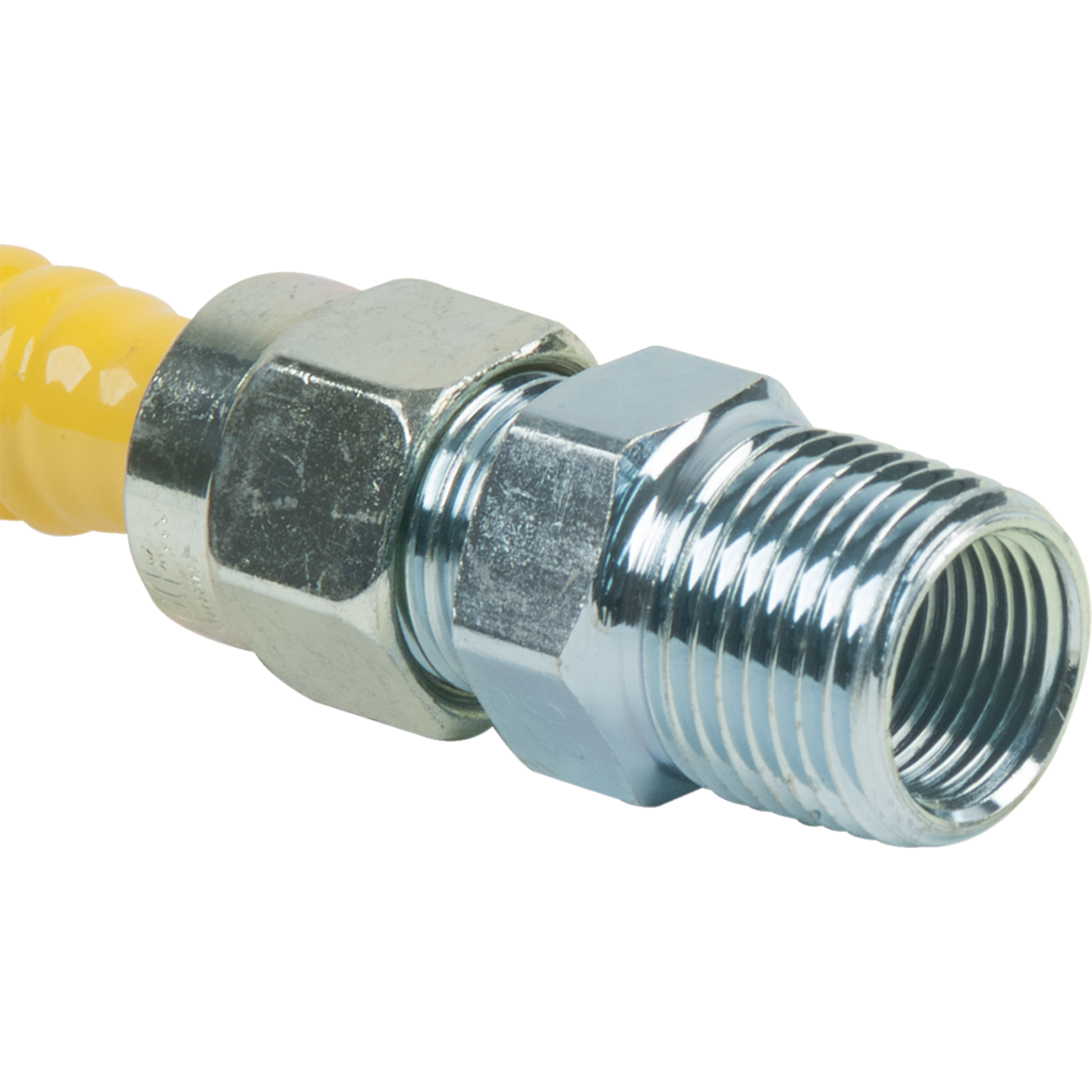1/2 in. MIP x 1/2 in. MIP Stainless Steel Gas Connector Safety+Plus®2